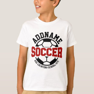 Personalisierter ADD NAME Fußballspieler Team Tie- T-Shirt