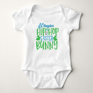 Personalisierter ADD NAME Lil Hip Hop Osterhase Baby Strampler