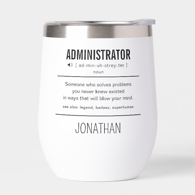Personalisierter Administrator Funny (Links)