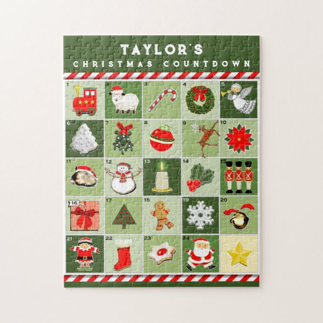 Personalisierter Adventkalender Puzzle (Vertikal)