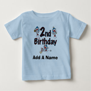 Personalisierter Affe-Baseball-2. Baby T-shirt