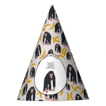 Personalisierter Affe Schimpanse & Banana Geburtst