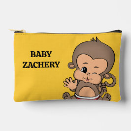 Personalisierter Affengelb Zubehörtasche