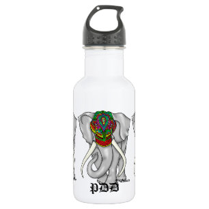 Personalisierter Afrikanischer Elefant Wildlife Edelstahlflasche