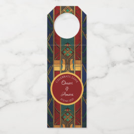 Personalisierter Afrikanischer Hochzeitstag Flaschenanhänger