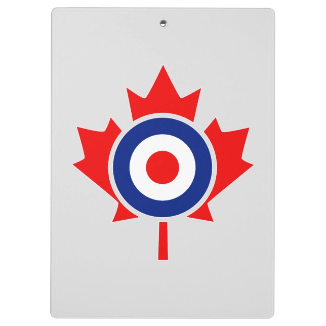 Personalisierter Ahornleaf Roundel Mod CANADA Klemmbrett (Rückseite)