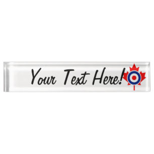 Personalisierter Ahornleaf Roundel Mod CANADA Namensplakette