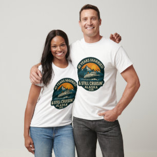 Personalisierter Alaska Kreuzfahrt Jubiläum T-Shirt