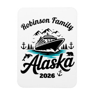 Personalisierter Alaska-Kreuzfahrt-Türmarker Magnet