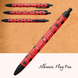Personalisierter albanischer Pen, albanische Flagg Kugelschreiber