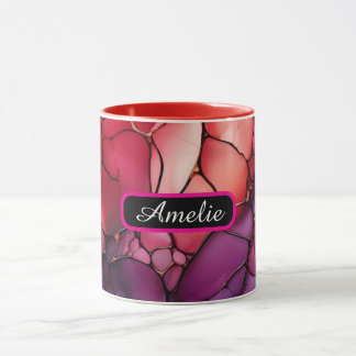 Personalisierter Alkohol-Tinte-Stil-Becher mit Nam Tasse
