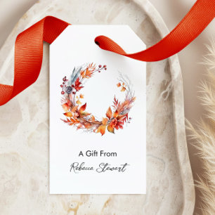 Personalisierter Allround-Herbstkranz Geschenkanhänger