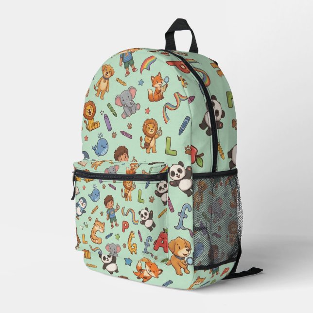 Personalisierter Alphaland Kid Explorer Rucksack G (Rückseitige Ecke Rechts)