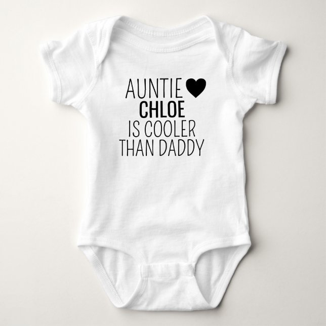 Personalisierter als Daddy, Cooler als Sleepsuit, Baby Strampler (Vorderseite)