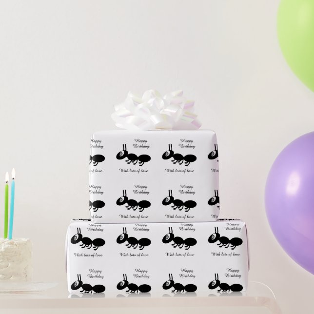 Personalisierter Ameisen-Entwurf Geschenkpapier (Partygeschenke)