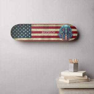 Personalisierter amerikanischer Drache Skateboard