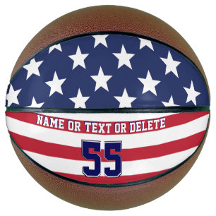Personalisierter amerikanischer Flaggenbasketball, Basketball