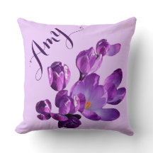 Personalisierter Amy-Name lila floral