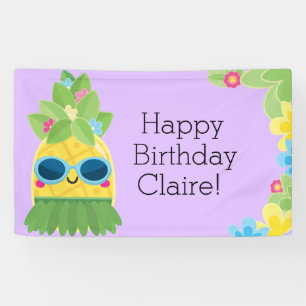 Personalisierter Ananas, Tropischer Ananas Banner