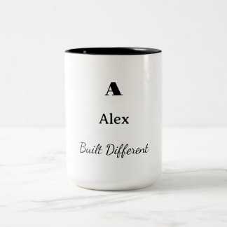 Personalisierter Anders Gebauter Kaffeebecher Anfa Zweifarbige Tasse