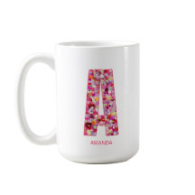 Personalisierter Anfangsbuchstabe | Blumiger Buchs