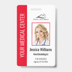 Personalisierter Angestellter der Gesundheitsfürso Ausweis