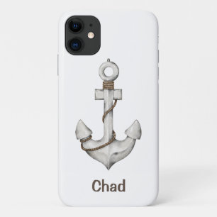 Personalisierter Anker auf Weiß Case-Mate iPhone Hülle