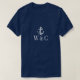 Personalisierter Anker für ein Monogramm-Schiff T-Shirt (Design vorne)