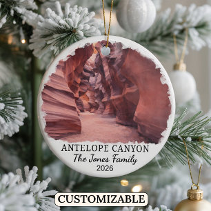 Personalisierter Antelope Canyon-Schmuck, Arizona Keramik Ornament