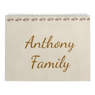 Personalisierter "Anthony Family"-Kalender -  Kalender