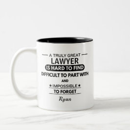 Personalisierter Anwalt-Becher als Dankeschön-Gesc Zweifarbige Tasse