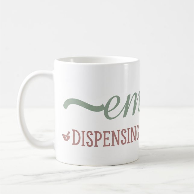 Personalisierter Apotheker-Zitat-Becher Kaffeetasse (Links)