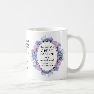 Personalisierter Appetit auf Weiß-Blumenpastor  Kaffeetasse