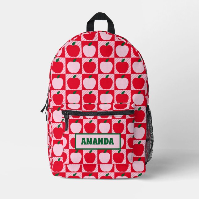 Personalisierter Apple Bedruckter Rucksack (Vorderseite)