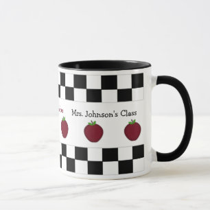 Personalisierter Apple Teacher Becher Tasse