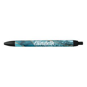 Personalisierter Aquamariner Blue Agate Kugelschreiber