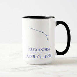 Personalisierter Aries-Sternbild-Becher - Benutzer Tasse