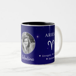 Personalisierter Aries-Sternzeichen-Symbol-Eigensc Zweifarbige Tasse