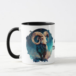 Personalisierter Aries Sternzeichen Widder Astrolo Tasse