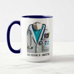 Personalisierter Arzt Benutzerdefinierter Name f Tasse