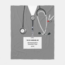 Personalisierter Arzt Fleecedecke