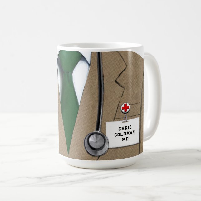 Personalisierter Arzt Kaffeetasse (VorderseiteRechts)