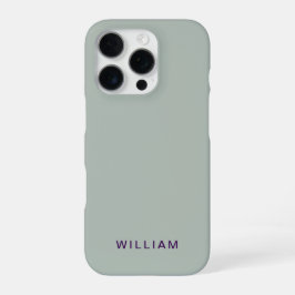 Personalisierter ash Color iPhone Case mit benutze 16 Pro Hülle