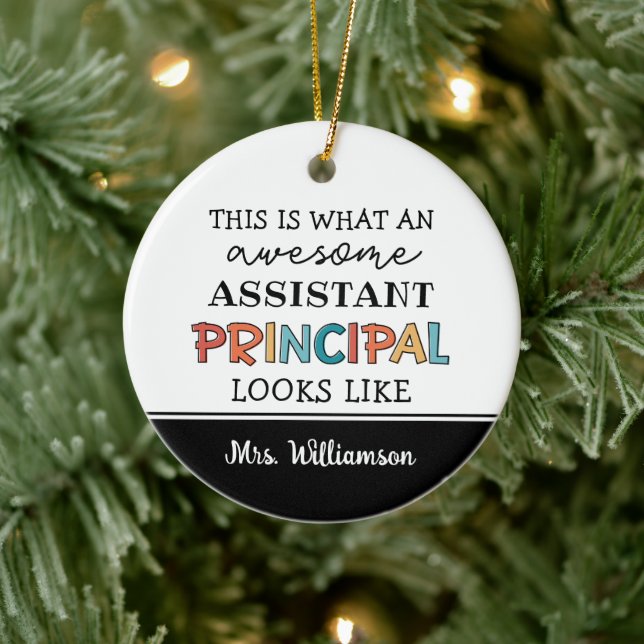Personalisierter Assistent Keramik Ornament (Baum)