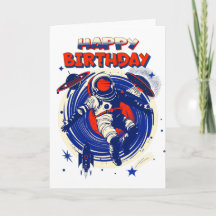 Personalisierter Astronaut zum Geburtstag