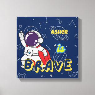 Personalisierter Astronautennachweis Deko tapfer