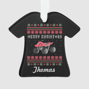 Personalisierter ATV Ugge Christmas Sweater Ornament