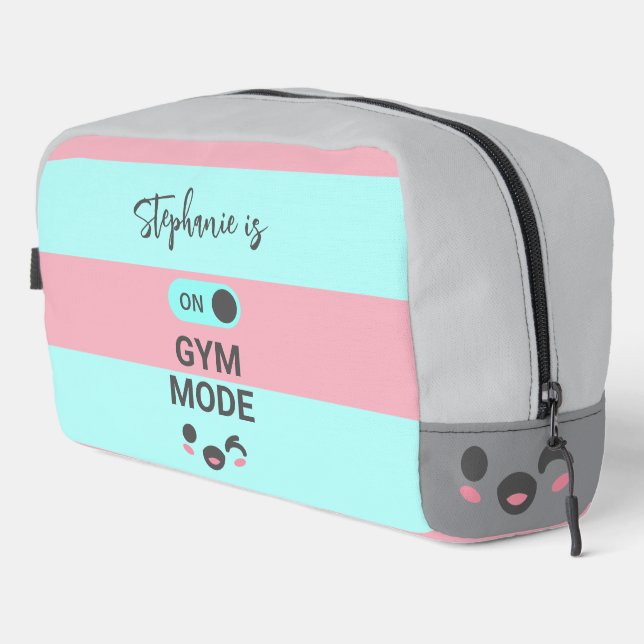 Personalisierter Auf Gym-Modus Spaß Cute Chic Waschbeutel (Rechte Ecke)