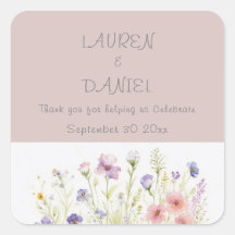 Personalisierter Aufkleber für Blumenzehen