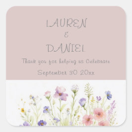 Personalisierter Aufkleber für Blumenzehen